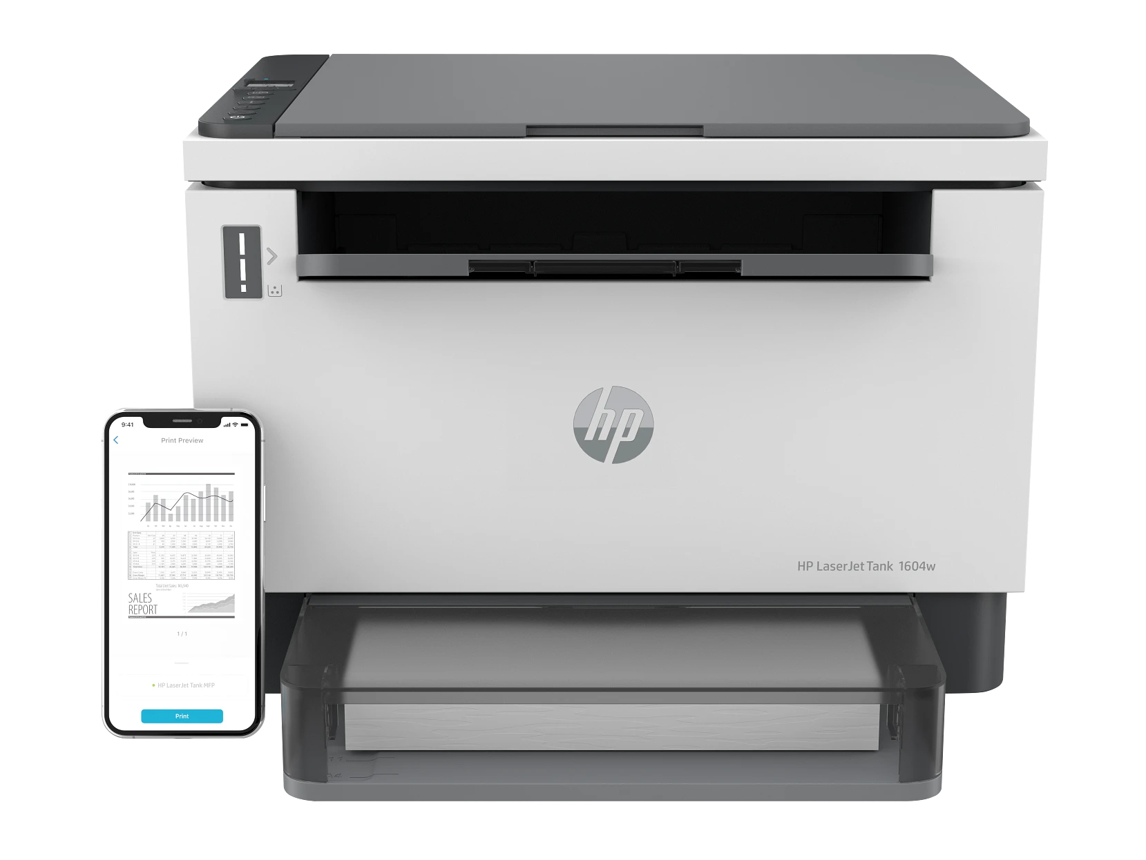 HP LaserJet Impresora multifunción Tank 1604w