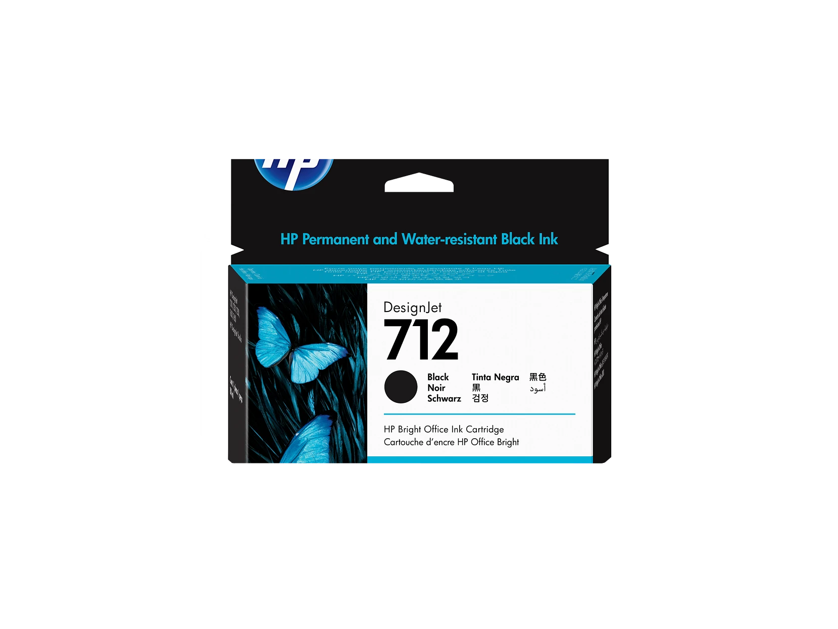 Cartucho de Tinta HP DesignJet 712 negro de 80 ml