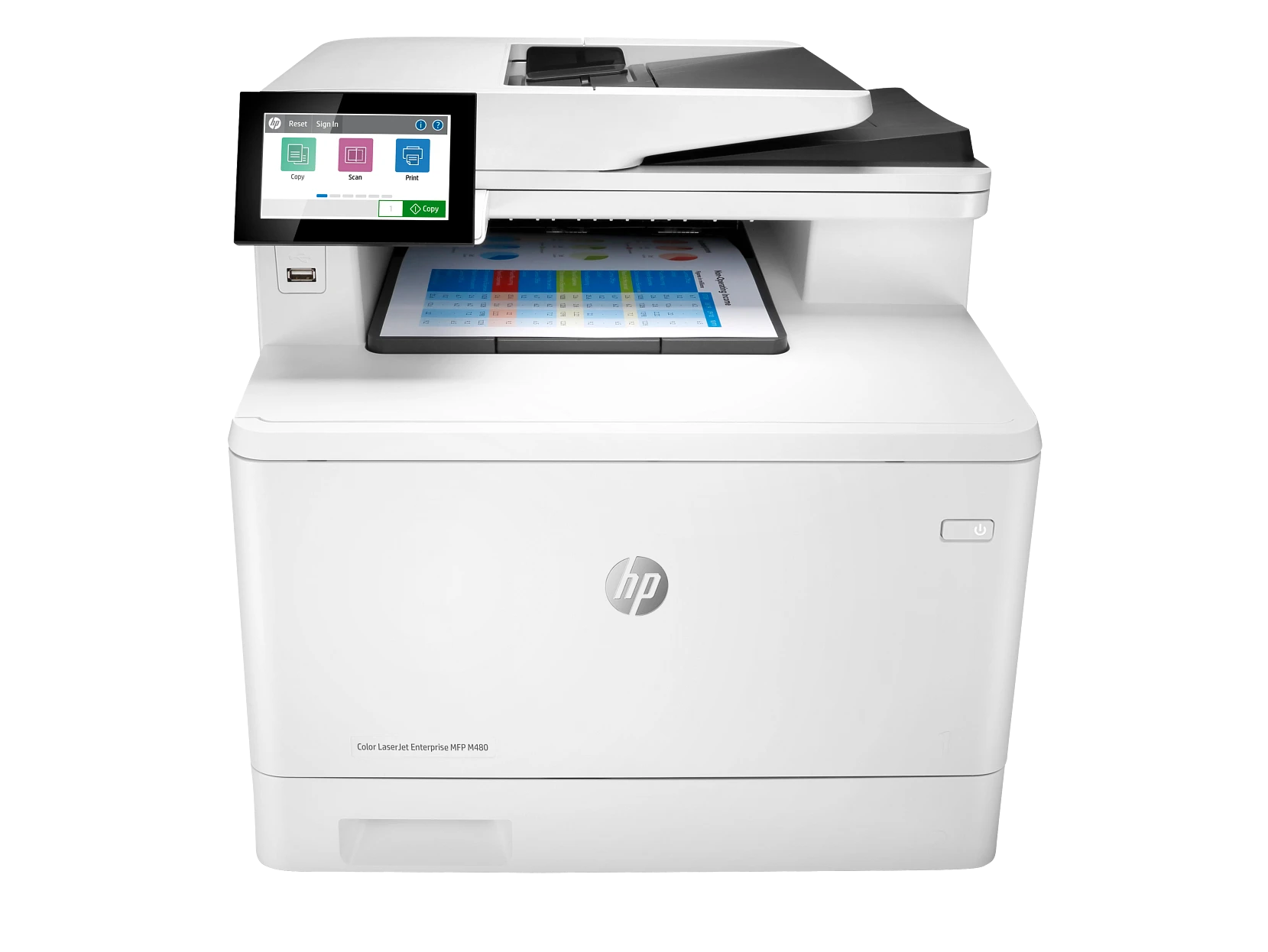 Impresora multifunción HP Color LaserJet Enterprise M480f
