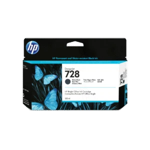 Cartucho de tinta HP DesignJet 728 negro mate de 130 ml