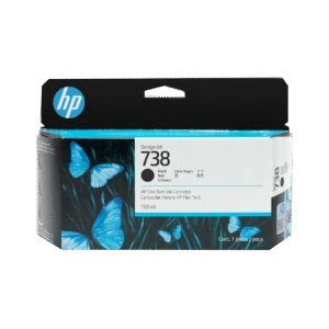 Cartucho de tinta negra HP DesignJet 738 de 130 ml