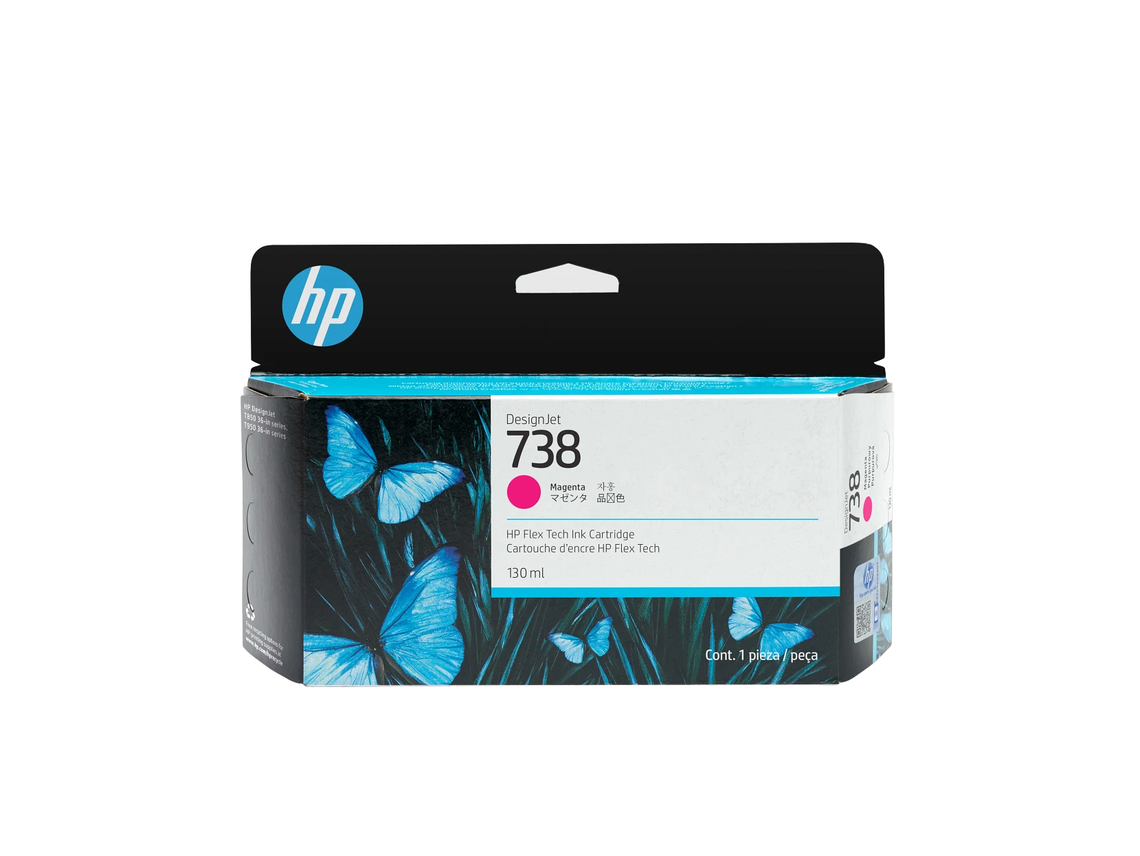 Cartucho de tinta magenta HP DesignJet 738 de 130 ml
