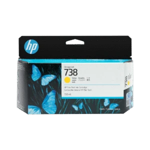 Cartucho de tinta amarilla HP DesignJet 738 de 130 ml