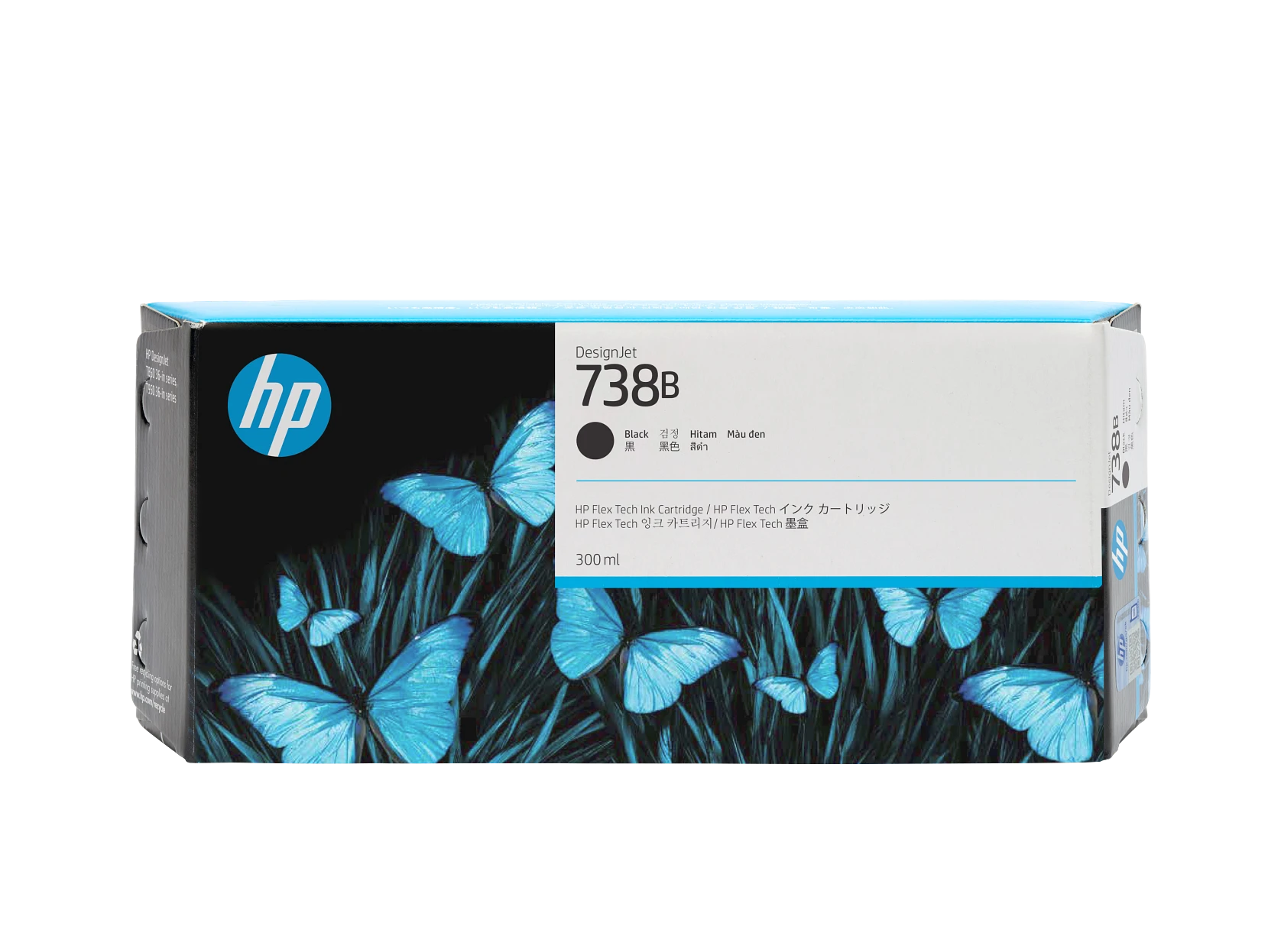 Cartucho de tinta negra HP DesignJet 738B de 300 ml