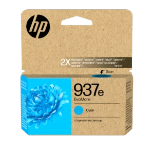 Cartucho de Tinta Original HP EvoMore 937e Cian - Alta Capac