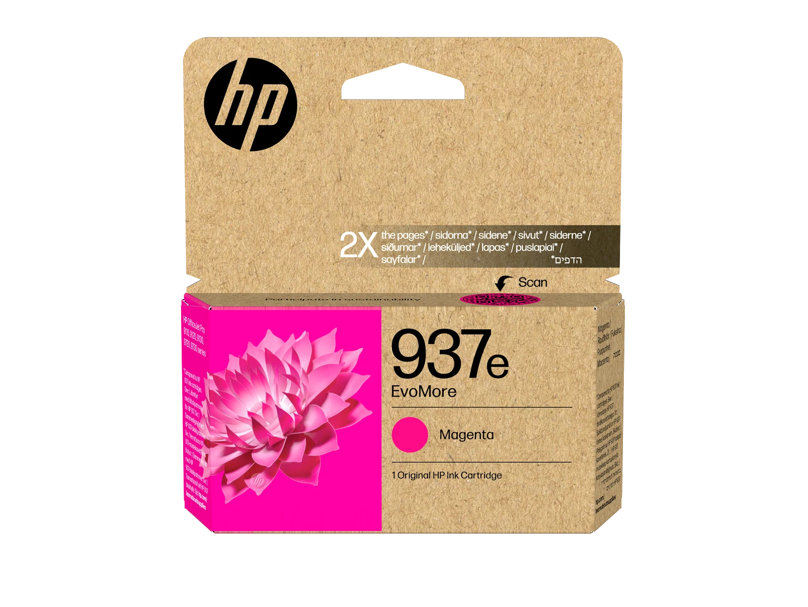 Cartucho de Tinta Original HP EvoMore 937e Magenta – Alta Ca