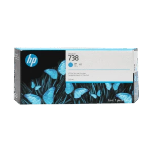 Cartucho de tinta cian HP DesignJet 738 de 300 ml