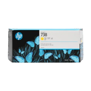 Cartucho de tinta amarilla HP DesignJet 738 de 300 ml