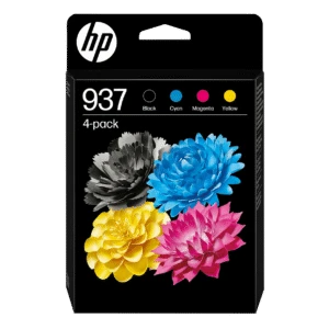 Paquete de 4 Cartuchos de Tinta Original HP 937 CMYK - Calid