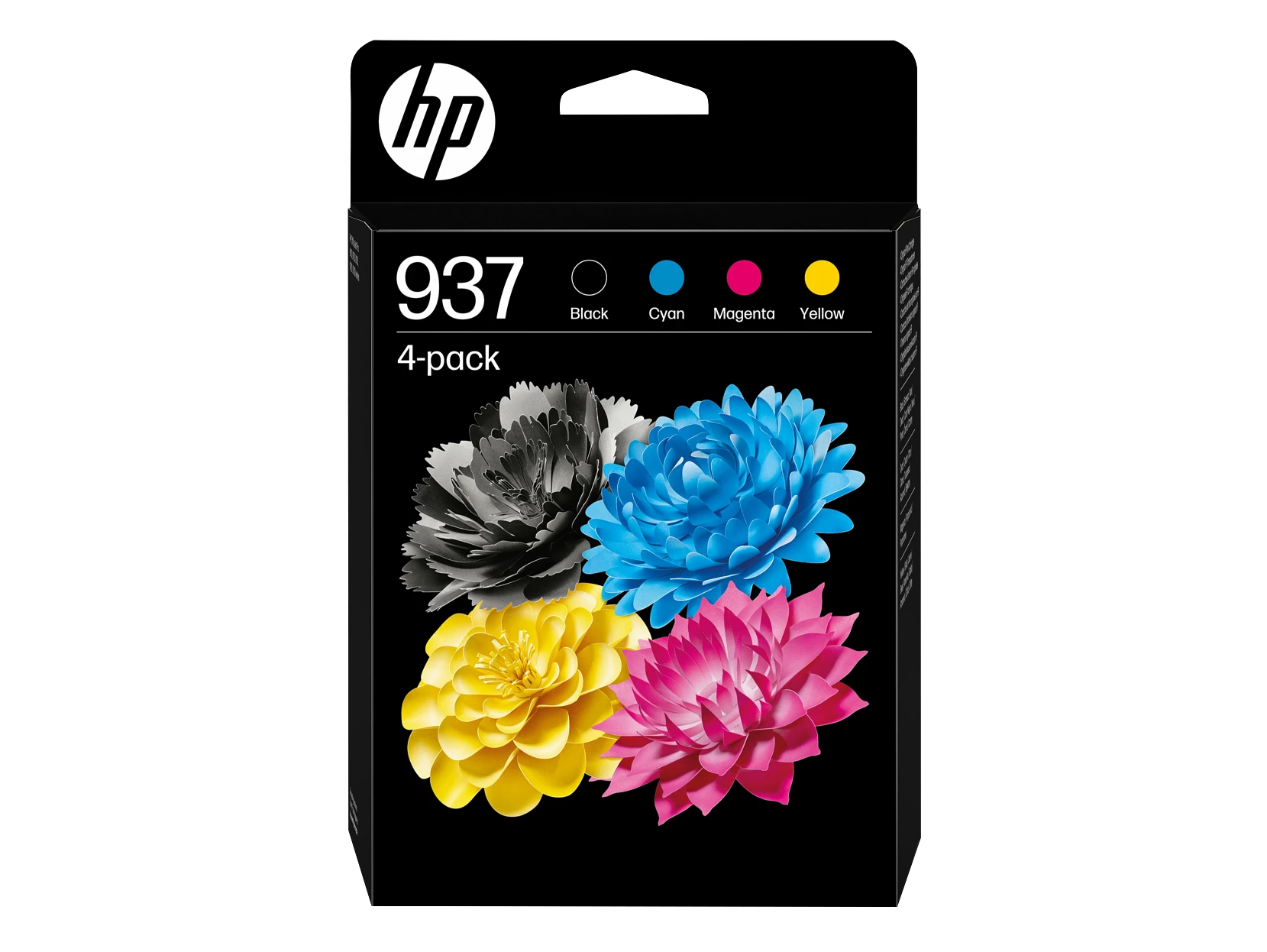 Paquete de 4 Cartuchos de Tinta Original HP 937 CMYK – Calid