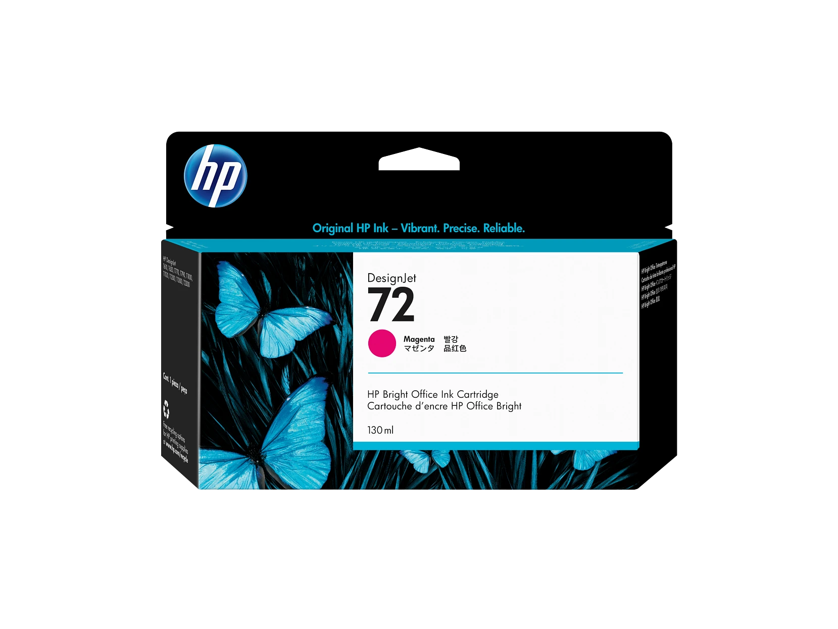 C9372A – HP Cartucho de tinta 72 magenta de 130 ml