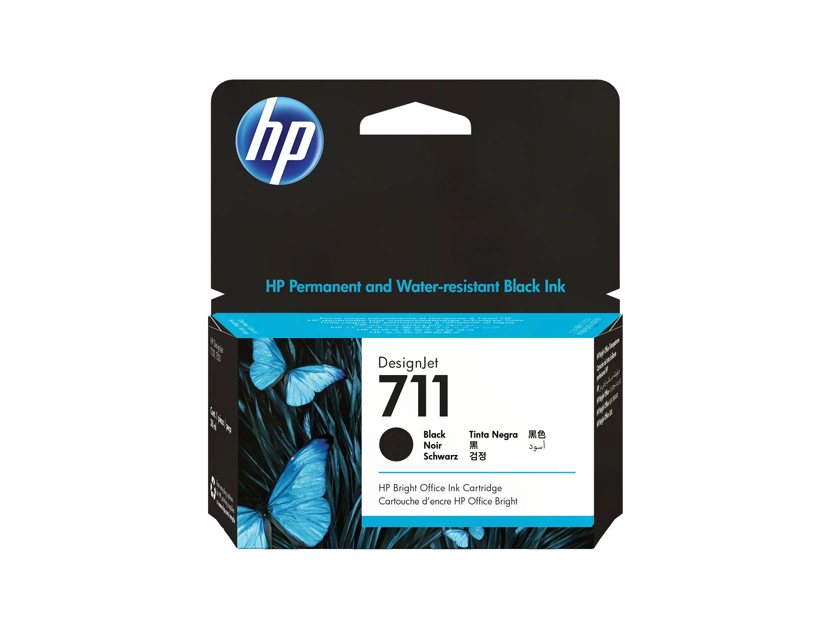 Cartucho de tinta DesignJet HP 711 negro de 38 ml