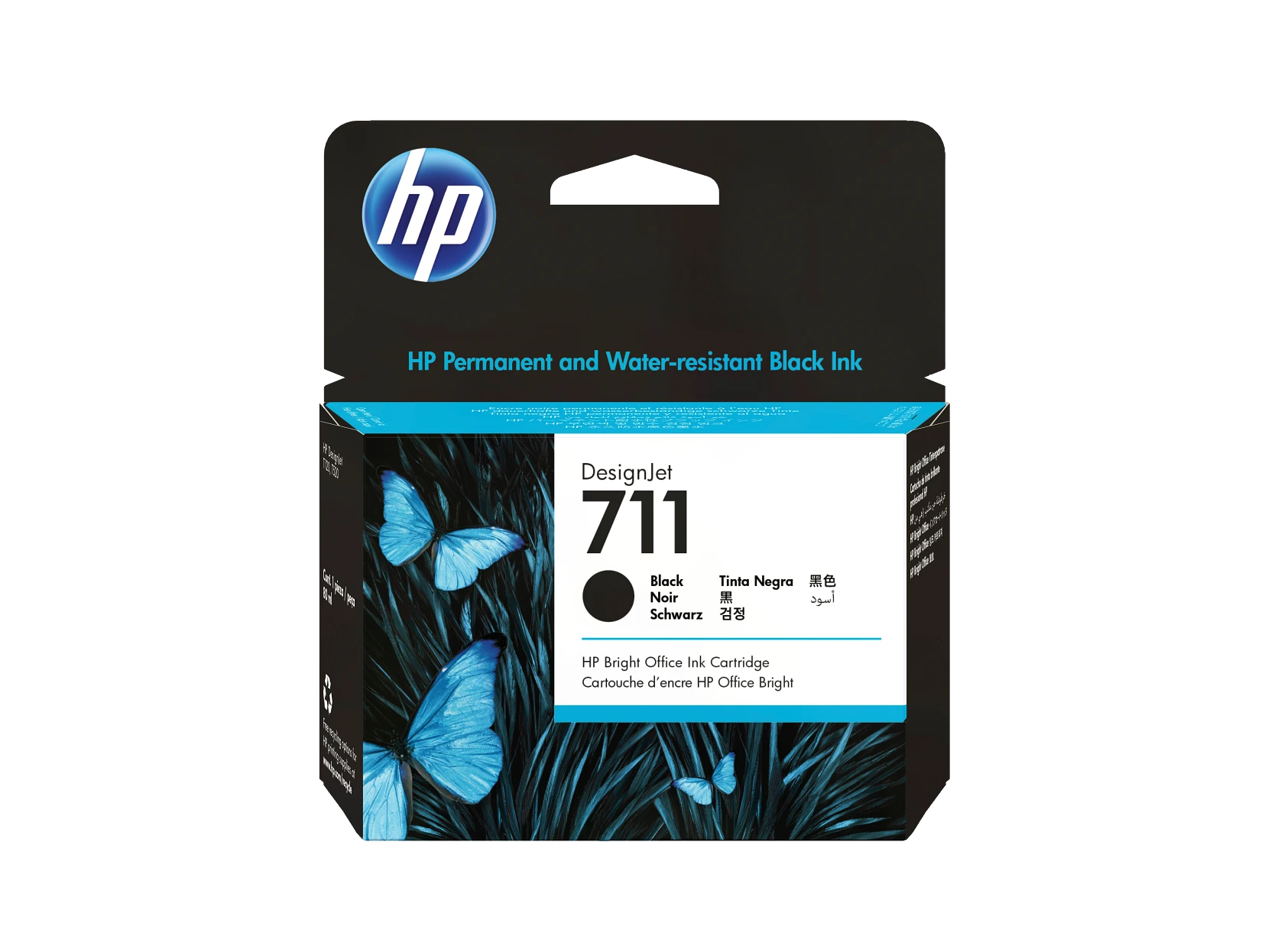 Cartucho de tina DesignJet HP 711 negro de 80 ml
