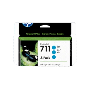 Pack de ahorro de 3 cartuchos de tinta DesignJet HP 711 cian de 29 ml