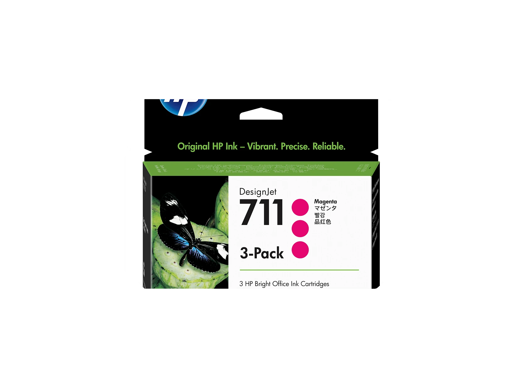 Pack de ahorro de 3 cartuchos de tinta DesignJet HP 711 magenta de 29 ml
