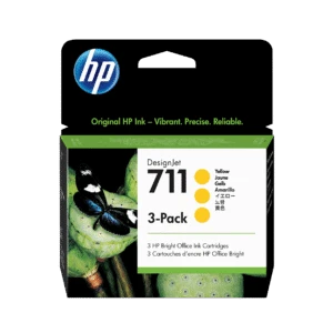 Pack de ahorro de 3 cartuchos de tinta DesignJet HP 711 amarillo de 29 ml