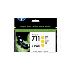 Pack de ahorro de 3 cartuchos de tinta DesignJet HP 711 amarillo de 29 ml