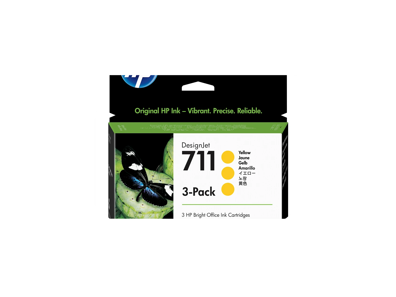 Pack de ahorro de 3 cartuchos de tinta DesignJet HP 711 amarillo de 29 ml