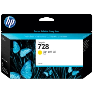 Cartucho de tinta DesignJet HP 728 amarillo de 130 ml
