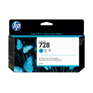 Cartucho de tinta DesignJet HP 728 cian de 130 ml