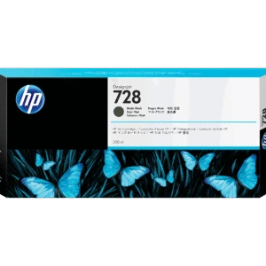 Cartucho de tinta DesignJet HP 728 negro mate de 300 ml