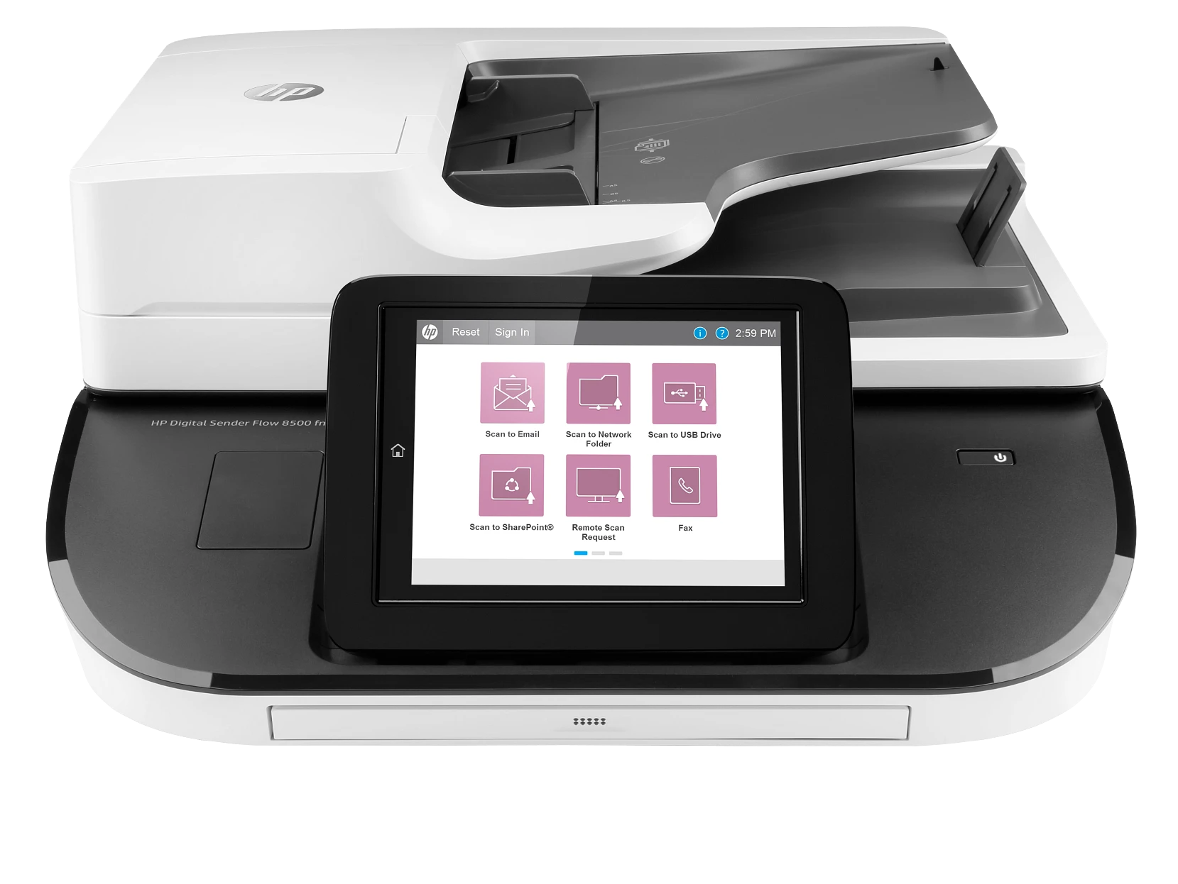 Estación de trabajo para captura de documentos HP Digital Sender Flow 8500 fn2
