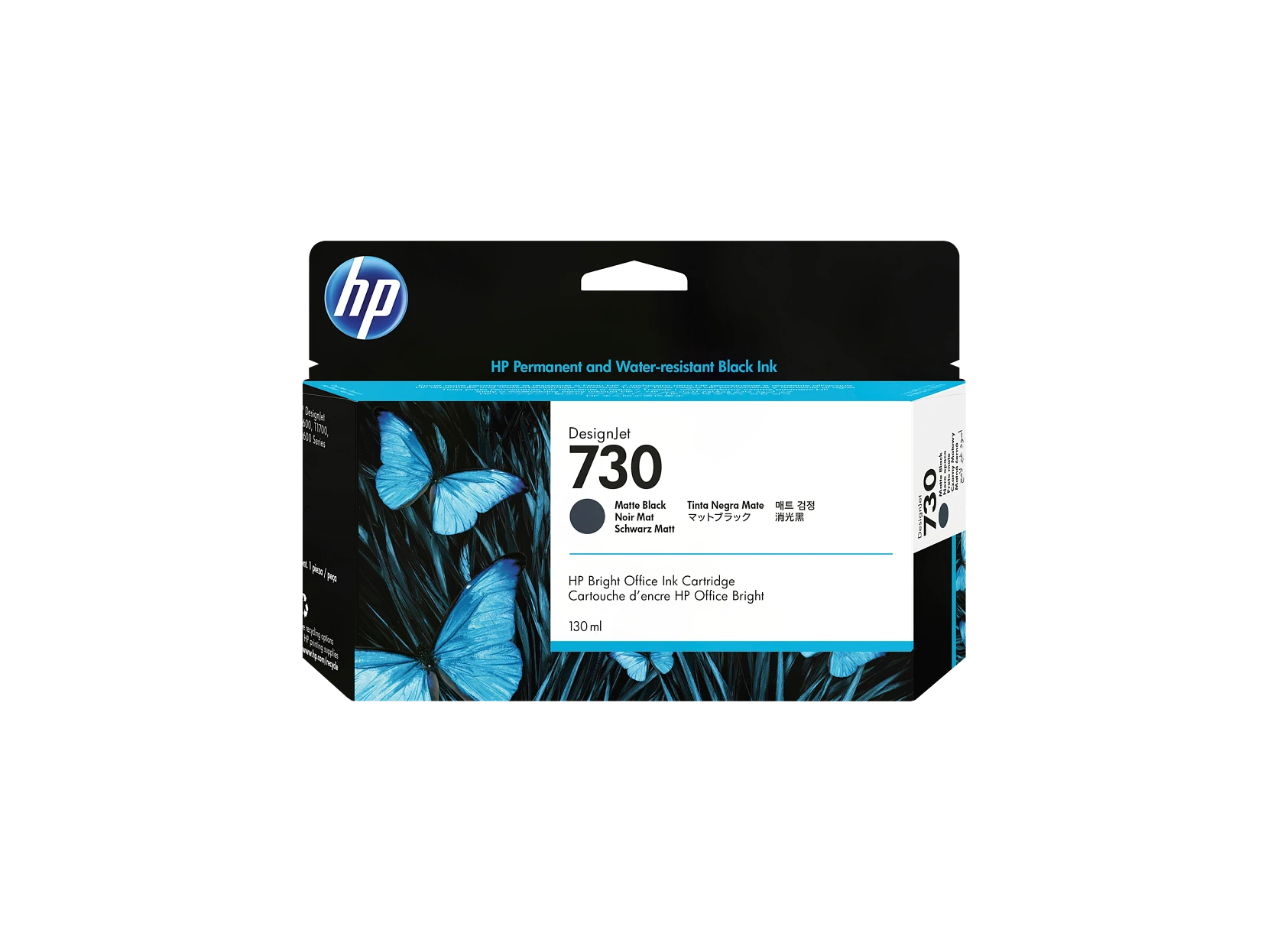 Cartucho de tinta HP DesignJet 730 negro mate de 130 ml