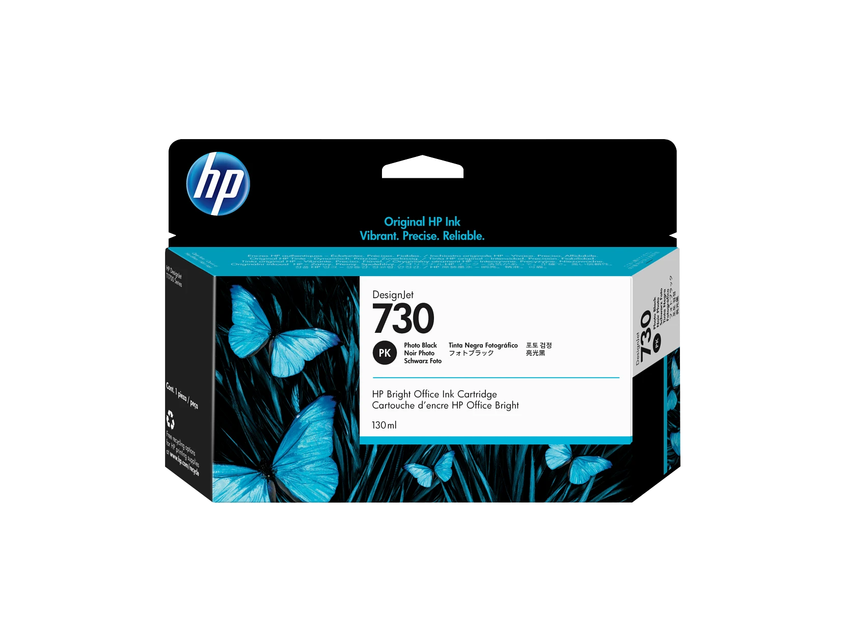 Cartucho de tinta HP DesignJet 730 negro fotográfico de 130 ml