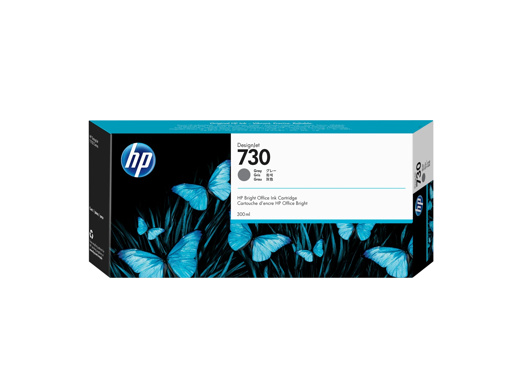 Cartucho de tinta HP DesignJet 730 gris de 300 ml