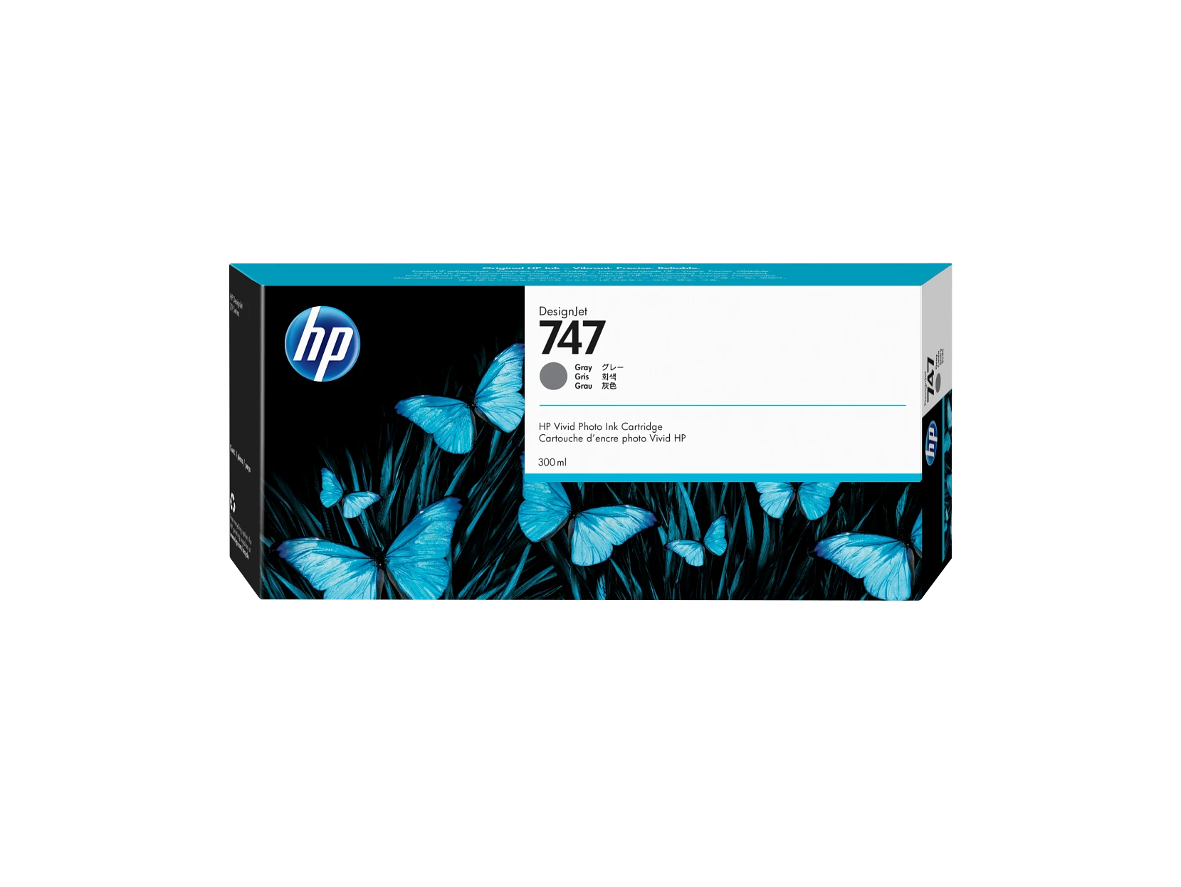 Cartucho de tinta gris HP DesignJet 747 de 300 ml