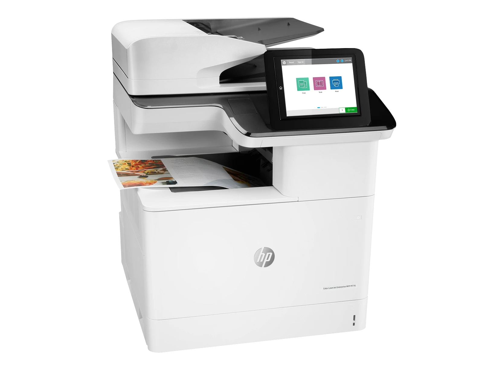 HP Color LaserJet Enterprise LaserJet Enterprise M776dn Multifunction Color Impresora, Solo Ethernet; Fotocopiadora, escáner