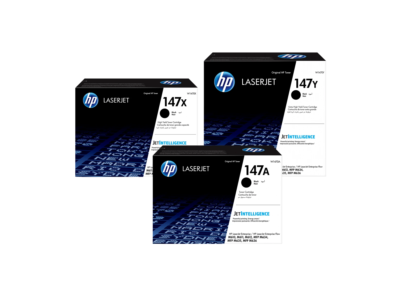 Cartucho de tóner Original HP LaserJet 147X negro de alta capacidad