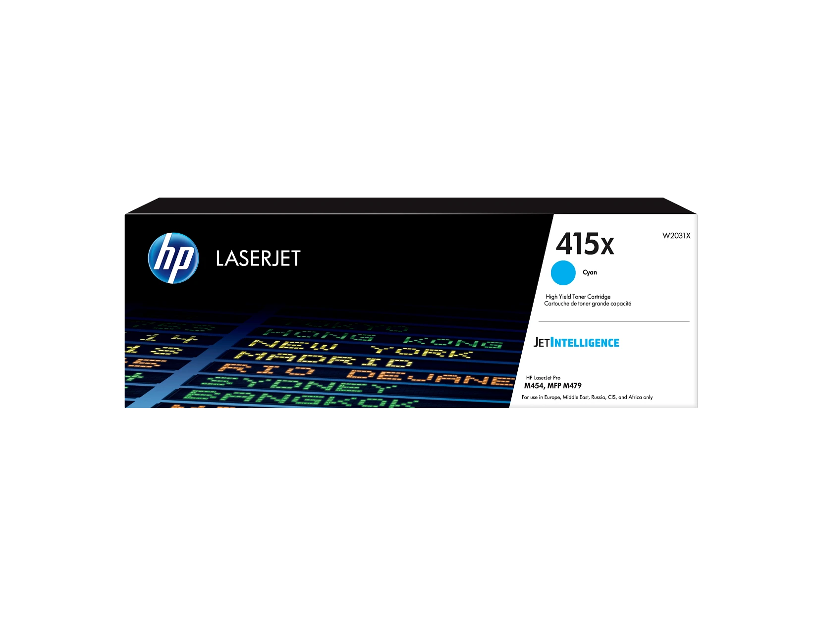 Cartucho de tóner Original HP LaserJet 415X cian de alta capacidad