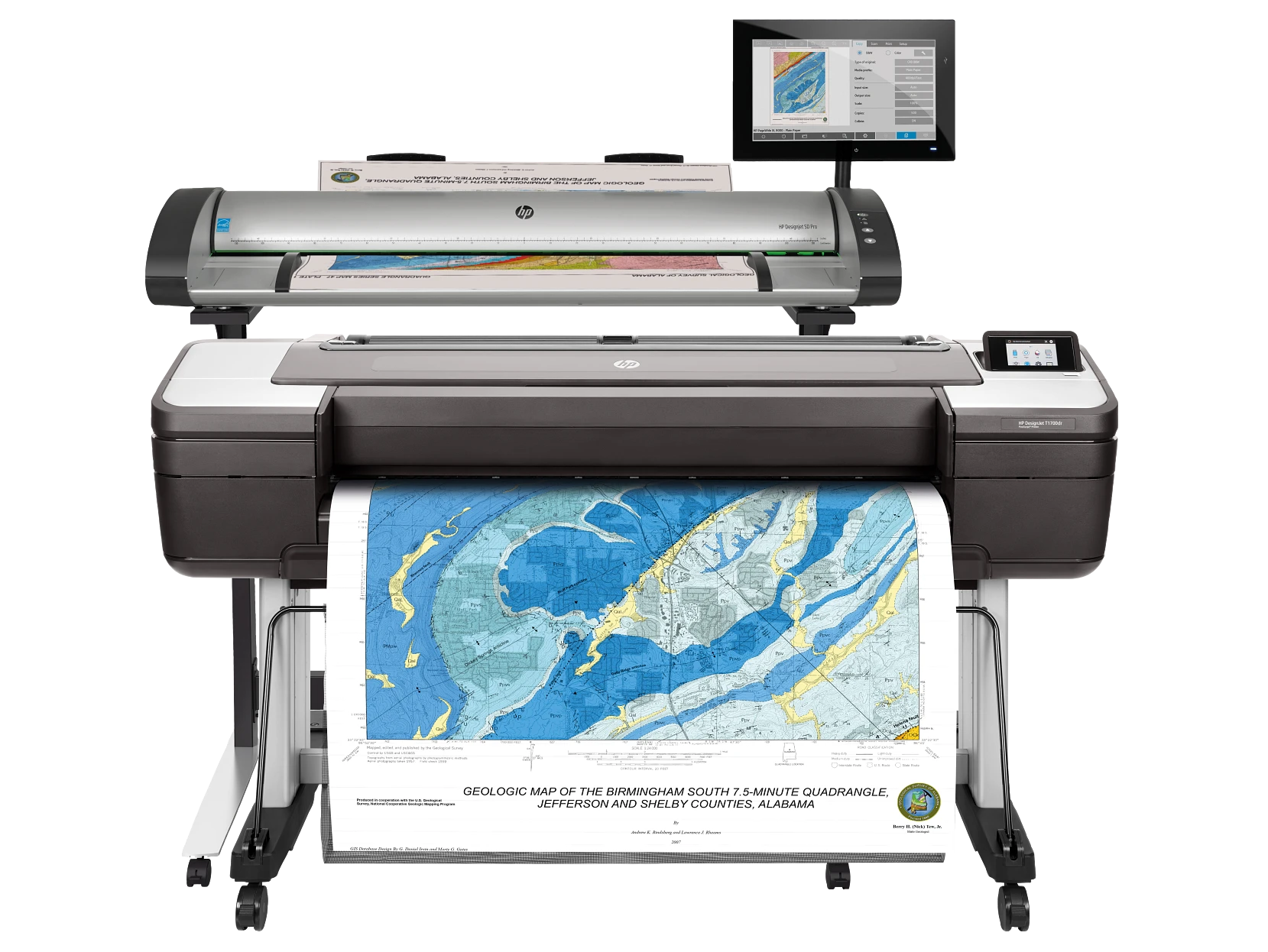 Impresora HP DesignJet T1700dr de 44 pulgadas