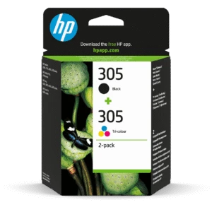 Pack 2 Cartuchos de Tinta Original HP 305 Negro + Tricolor