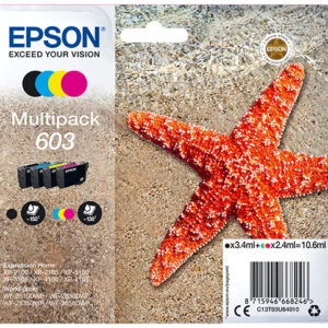 Multipack 4 Cartuchos de Tinta Epson 603 (Negro/Cian/Magenta/Amarillo)