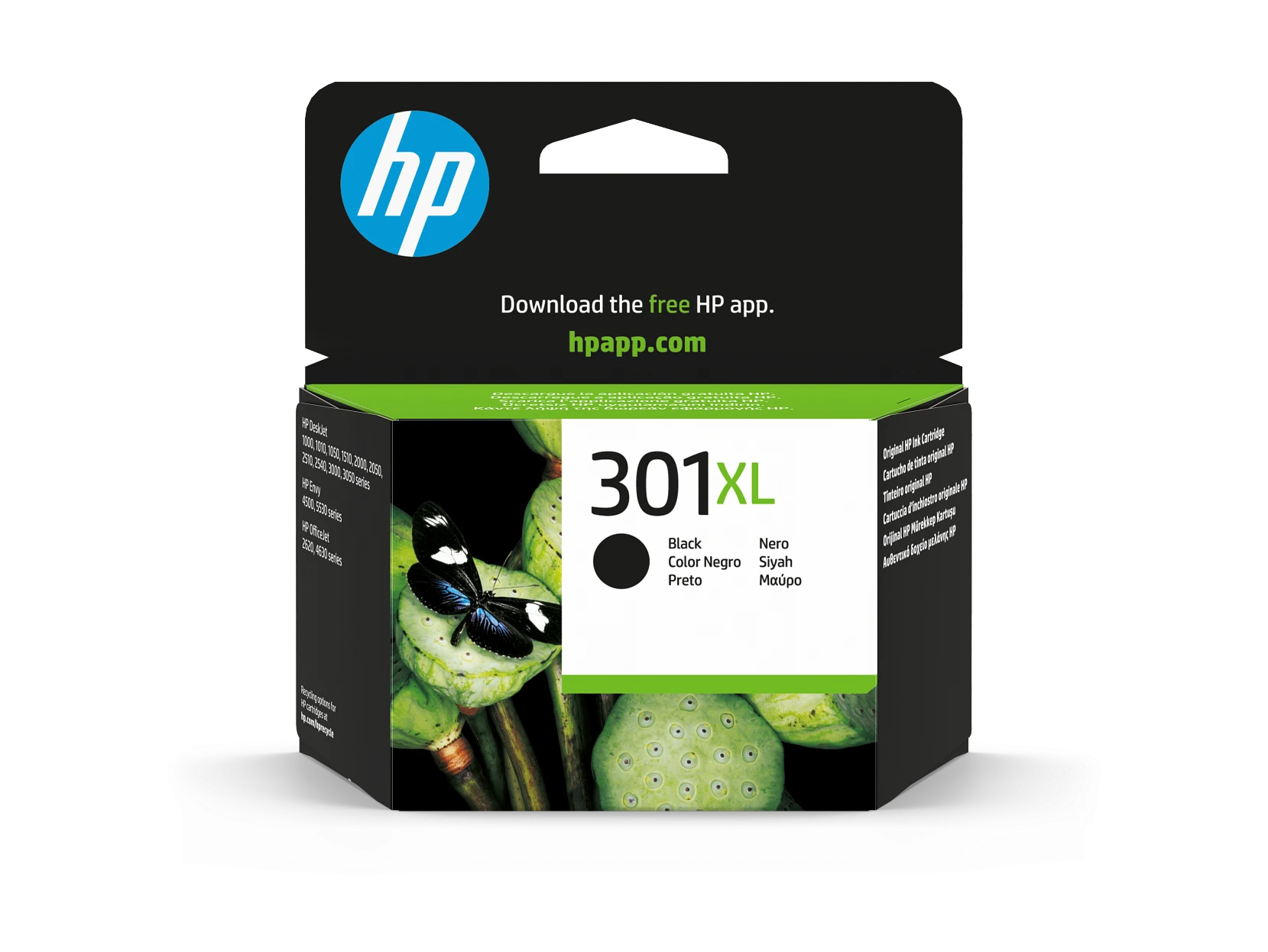 Cartucho de Tinta Original HP 301XL Negro