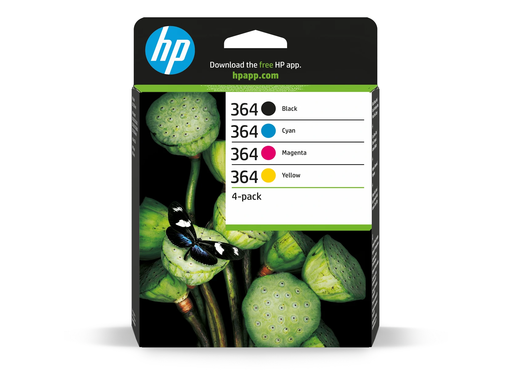 Pack 4 Cartuchos de Tinta Original HP 364 (Negro/Cian/Magenta/Amarillo)